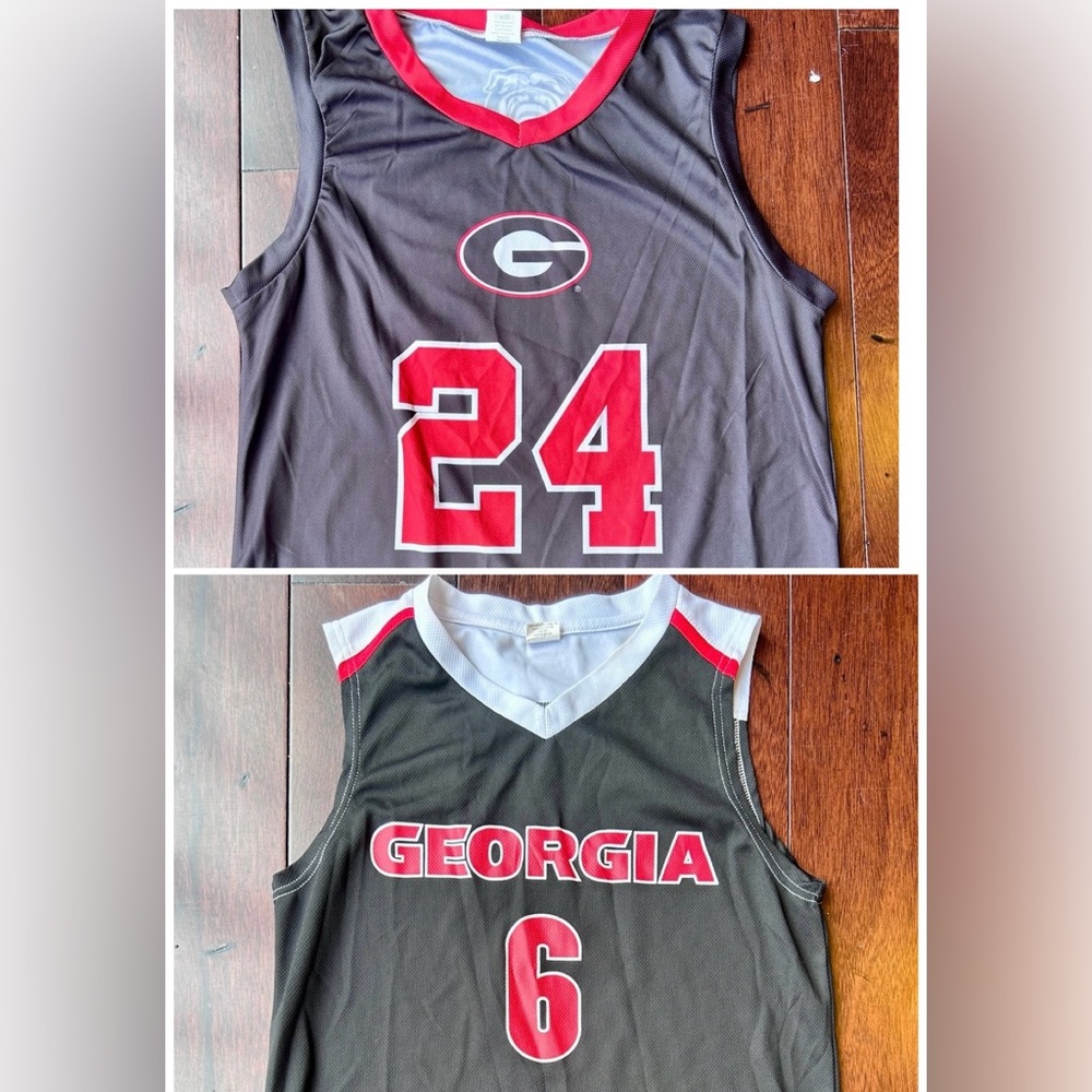 Georgia Bulldogs Basketball Jerseys — Black & Red